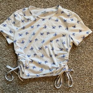 cinched sides butterfly top